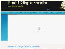 Tablet Screenshot of gitanjalicollegeedu.org
